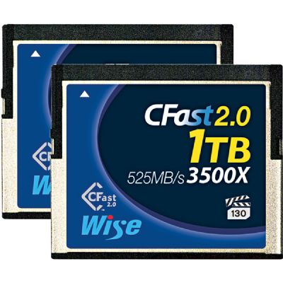 Wise 1TB CFast 2.0 記憶卡 (525MB/s)  2張