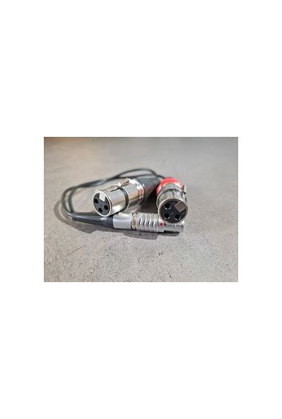 Atomos LEMO to Dual 3-Pin XLR Breakout Audio Input Cable for Shogun Monitor Recorder