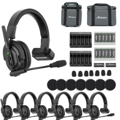 Accsoon CoMo 1.9GHz 1H6R / 1主機 6子機 / 全雙工 intercom 無線對講耳機