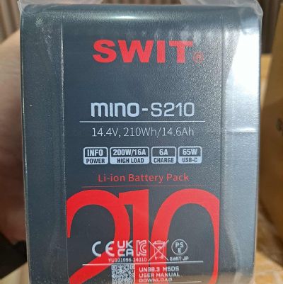 SWIT MINO-S210 視威 210Wh 口袋型迷你 V-Lock 鋰電池 Type-C 可輸出供電 SONY FX3A FX2 A7S3
